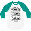 Vintage Aged To Perfection 1955 3/4 Sleeve Shirt
