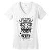 Life After Death Mess With My Wife Women's V-Neck T-Shirt