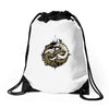 neverending fight Drawstring Bags