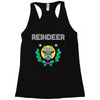 reindeer christmas Racerback Tank