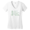 cucumbers soaked in evil Women's V-Neck T-Shirt