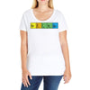 bazinga periodic table funny funny birthday present gift Ladies Curvy T-Shirt