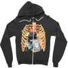 cats İn rib Zipper Hoodie