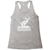 buck wear food poops Racerback Tank