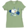 weight lifting accident Ladies Fitted T-Shirt