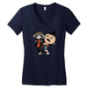 fluffy lil guardian Women's V-Neck T-Shirt