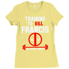 training to kill francis deadpool Ladies Fitted T-Shirt