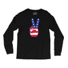 Peace Sign Hand Long Sleeve Shirts