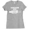 sarcasm now loading Ladies Fitted T-Shirt