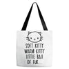 weird kitty Tote Bags