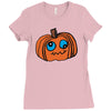 goofy pumpkin Ladies Fitted T-Shirt
