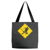 ninja crossing sign Tote Bags