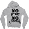 no retreat, no surrender. Zipper Hoodie
