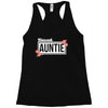 blessed aunitie with flower white color Racerback Tank