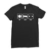 v1 eat sleep code Ladies Fitted T-Shirt