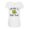 world's best aunt Maternity Scoop Neck T-shirt