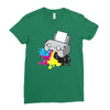 puker printer Ladies Fitted T-Shirt