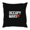 Occupy Mars Throw Pillow