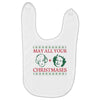 golden christmas Baby Bibs