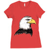bald eagle Ladies Fitted T-Shirt