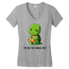 ninja diet (green) Women's V-Neck T-Shirt