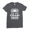 v t shirt inspired by deadliest catch   on the crab. Ladies Fitted T-Shirt