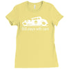 gearhead still plays with cars Ladies Fitted T-Shirt