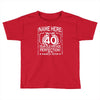 40th birthday Toddler T-shirt