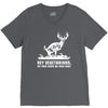buck wear food poops V-Neck Tee