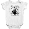 drumer vitruvian Baby Onesie