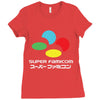 snes super famicom colours Ladies Fitted T-Shirt