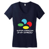 snes super famicom colours Women's V-Neck T-Shirt