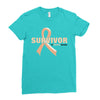 Survivor Of Uterine Cancer Ladies Fitted T-Shirt