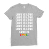 Love Is Love Ladies Fitted T-Shirt