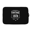 original parts vintage established 1979 perfectly aged Laptop sleeve