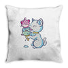 mice cream Throw Pillow