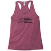 without geometry life is pointless funny math school science nerd geek Racerback Tank