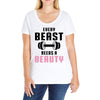 Every Beast Needs a Beauty Ladies Curvy T-Shirt
