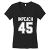impeach 45 Women's V-Neck T-Shirt