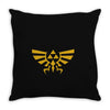 zelda hyrule royal crest tee triforce t game Throw Pillow