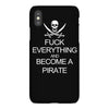 fuck everything and become a pirate black womens iPhoneX