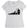 drink beer Women's Triblend Scoop T-shirt