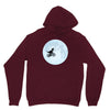 Biker Dinosaur - Dinosaur Riding A Bike To The Moon Unisex Hoodie