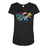 nasty woman vs trump Maternity Scoop Neck T-shirt