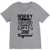 This Girl Is Taken By A Super Sexy June Boyfriend V-Neck Tee