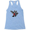rocket vintage cartoon style Racerback Tank