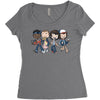 strange bffs Women's Triblend Scoop T-shirt