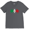 bat man mexican flag mexico logo V-Neck Tee