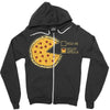 pizza pie chart Zipper Hoodie
