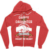 daddy and daughter  always heart to heart Zipper Hoodie